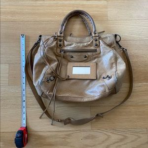 Balenciaga Velo Classic Studs Bag - Tan